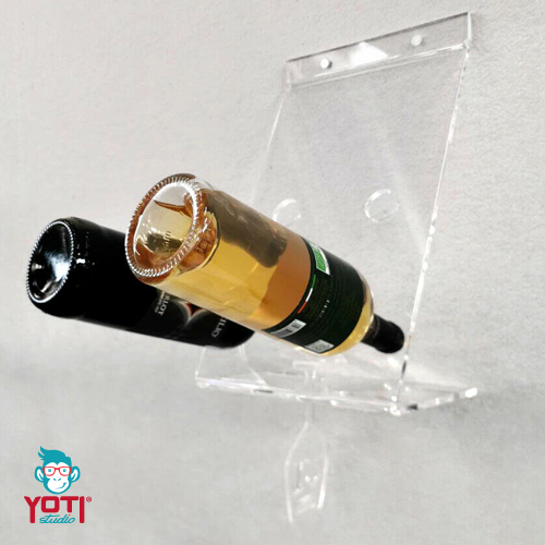 Portabottiglie vino in plexiglass